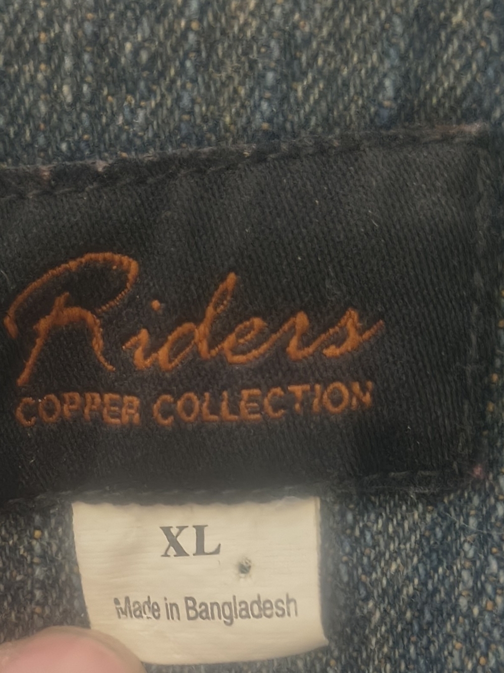 Riders Copper Collection XL Embroidered Denim Blazer Jacket Y2K Western Boho Vtg - Picture 2 of 9